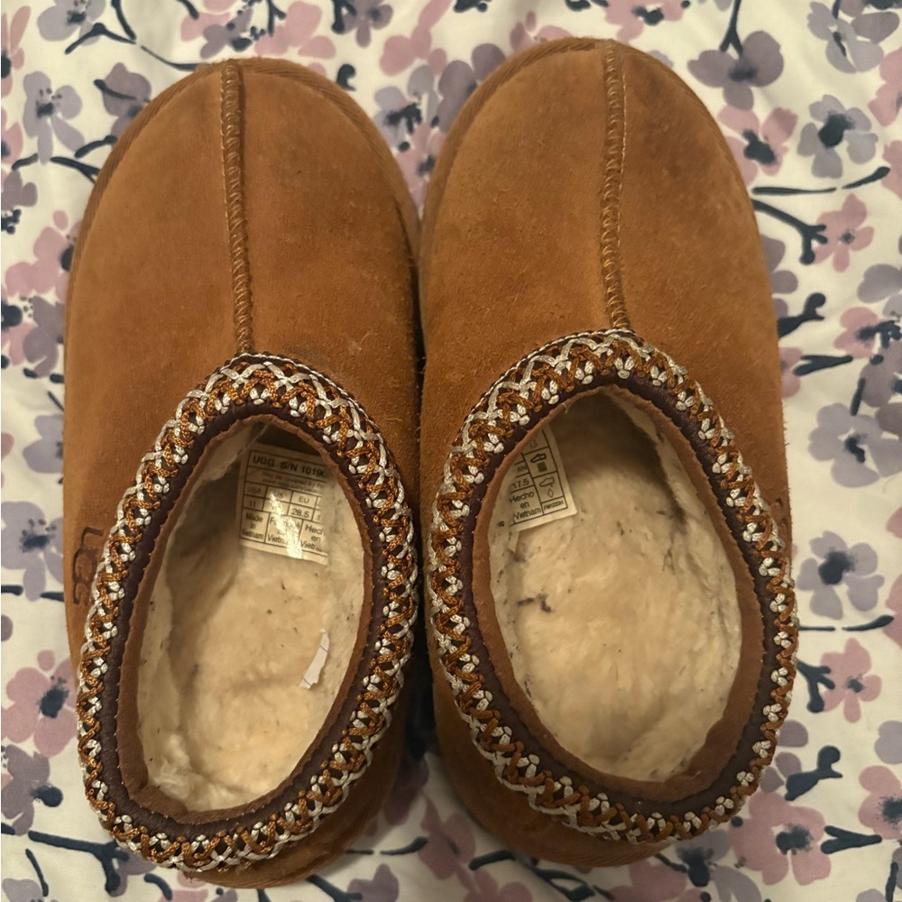 UGG Kids Tan Slippers